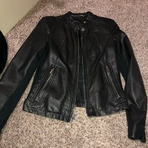 Express faux leather Moto jacket
